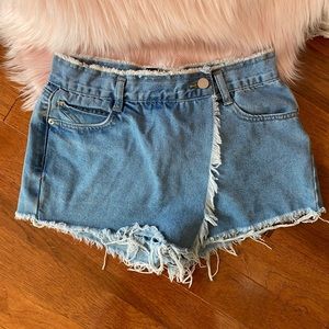 Denim skort
